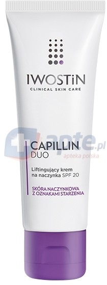 Iwostin zaczerwieniona Capillin DUO ujędrniający krem na naczynka SPF20 40ml
