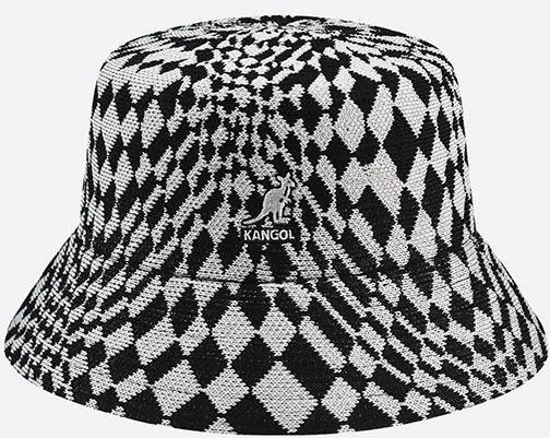 Kangol Kapelusz Warped Check Bucket K3489 BLACK/GREY K3489 BLACK/GREY