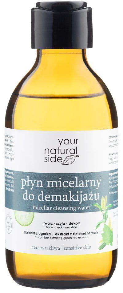 YOUR NATURAL SIDE Płyn micelarny do demakijażu ogórek & zielona herbata 190 ml Your Natural Side