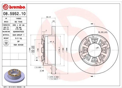 BREMBO 08.5952.10