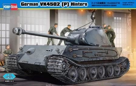 Фото - Збірна модель HobbyBoss Niemiecki czołg prototypowy VK4502 (P) Hintern 82445 