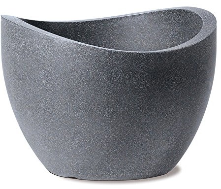 Scheurich Donica na rośliny Wave Globe firmy ,  50 cm, wysokość 37 cm, czarny granit