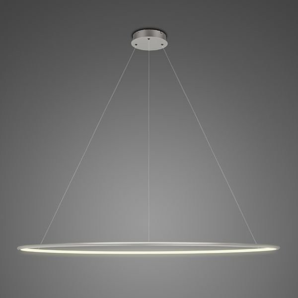 Altavola Design Lampa wisząca Nowoczesna lampa wisząca LED srebrna Altavola NO.1 okręgi ledowe LA073/P_150_in_3k_silver_dimm LA073/P_150_in_3k_silver_dimm