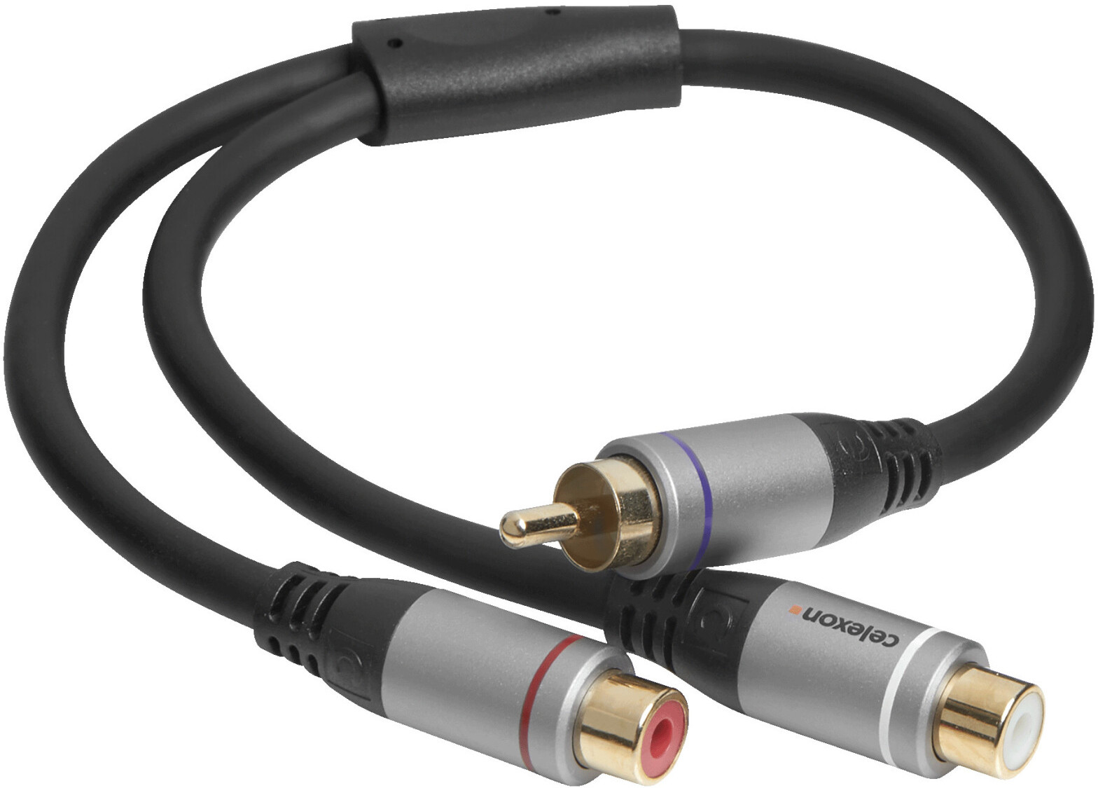 Фото - Кабель Celexon Professional Line analogowy adapter audio 1x wtyczka Cinch RCA / 2 