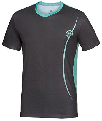 BIDI BADU DAN Tech V-Neck Tee  Anthracite/IceBlue (hw17), s 001081-ANICBL