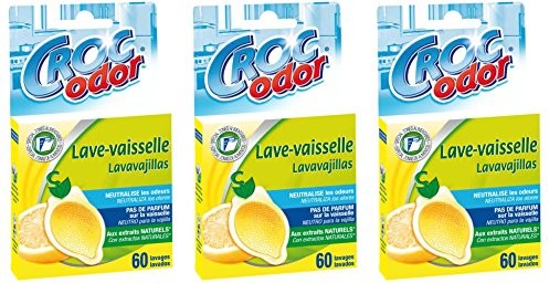 Croc'Odor Zmywarka do naczyń Croc 'Odor  13362290005009  odświeżacz powietrza  zefiron cytryny  lot de 3 13362290005009