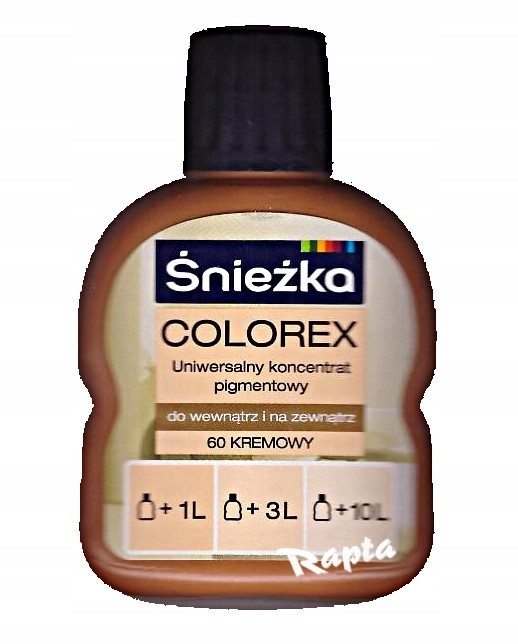 Śnieżka Colorex Pigment 100ml kremowy 60 barwnik d