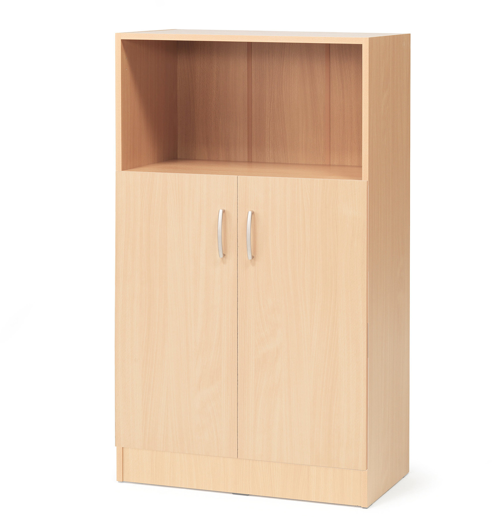 AJ Produkty Szafa biurowa FLEXUS z jedną półką, 1325x760x415 mm, buk