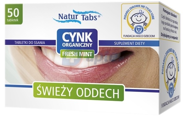 Hasco-Lek Cynk Organiczny Fresh Mint NaturKaps x50 tabletek do ssania