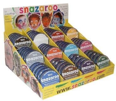 Snazaroo 1830 jednostka 18 ML Top standardowe kolory o pojemności 5 każdy Top 12