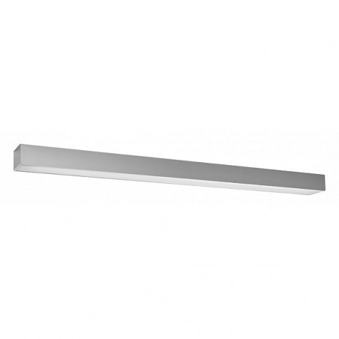 Srebrny podłużny plafon LED 3000 K EX627-Pini
