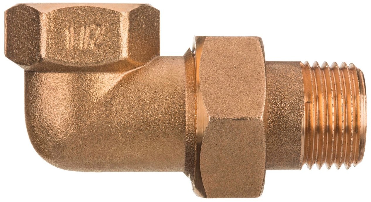 Invena Śrubunek kątowy z o-ringiem mosiądz 3/4