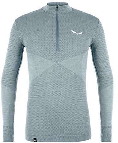 Salewa męska M Zebru Responsive 1/2 Zip Tee koszulka, kaczka zielona, 50/L 00-0000027967