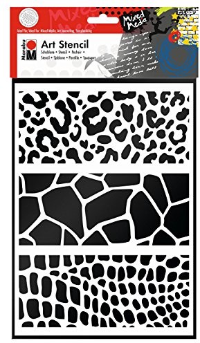 Marabu 028500010  Rodzaj STENCIL DIN A4 Animal Print Combination 028500010