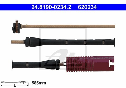 ATE Czujnik zużycia klocków hamulcowych 24.8190-0234.2