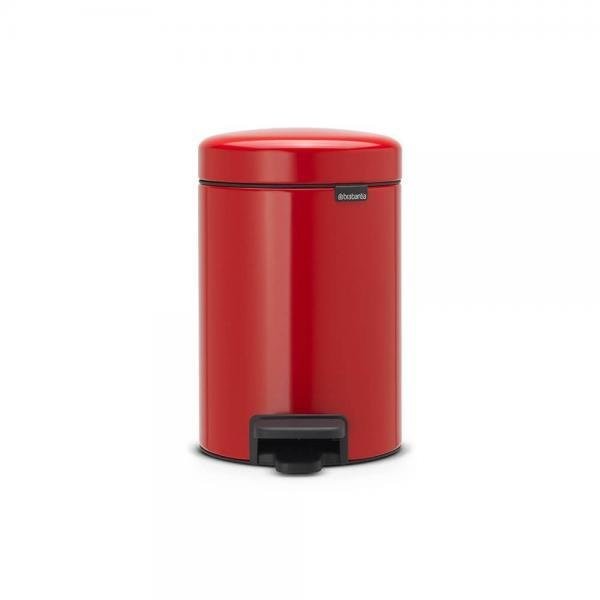 Brabantia Kosz pedałowy 3l, czerwony