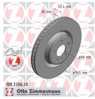 Zimmermann Tarcza hamulcowa 100.3356.20