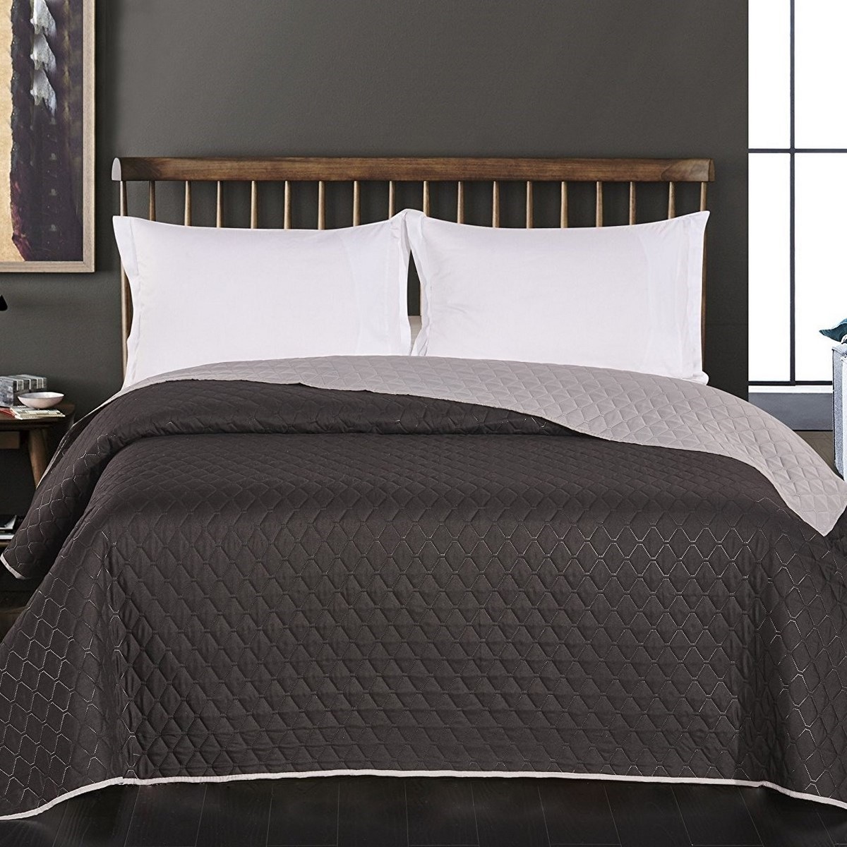 DecoKing DecoKing Narzuta na łóżko Axel czarny/szary, 220 x 240 cm