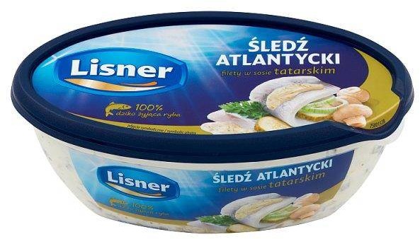 Lisner Śledź atlantycki filety w sosie tatarskim 280 g SPAR-5900344402124