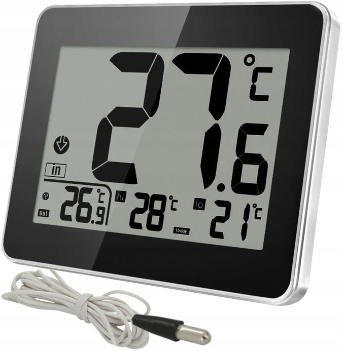 Termometr cyfrowy LCD 2w1 Wewnętrzny/zewnętrzny