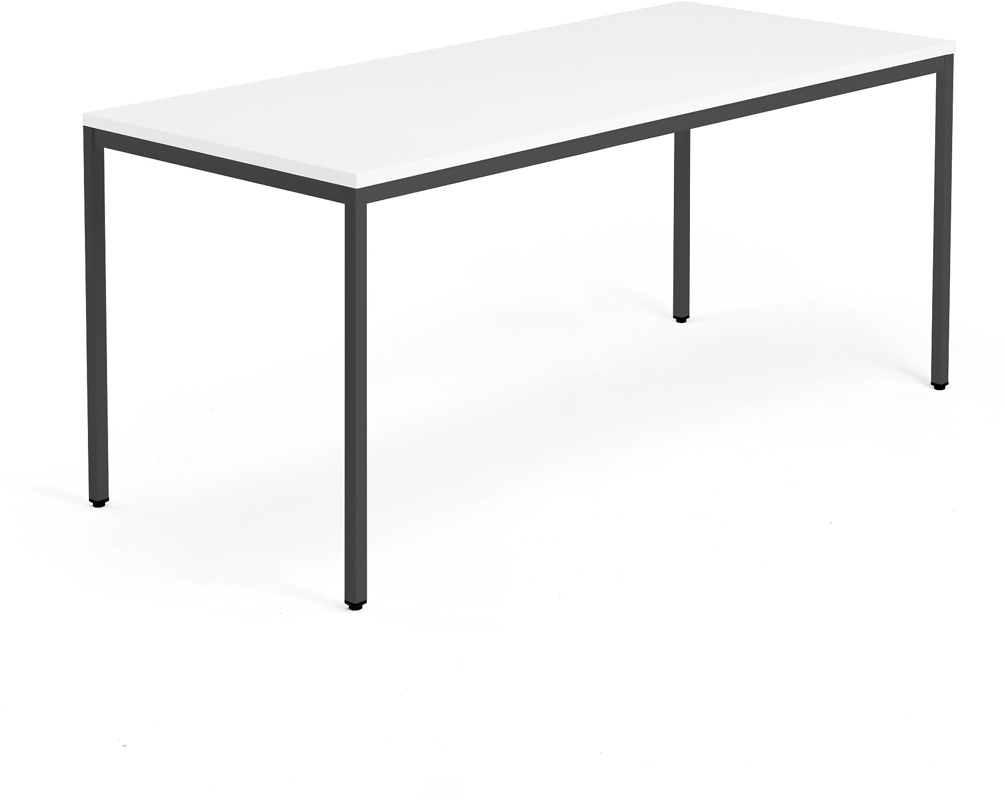 AJ Biurko Modulus rama 4 nogi 1800x800 mm czarna rama białe 1611513