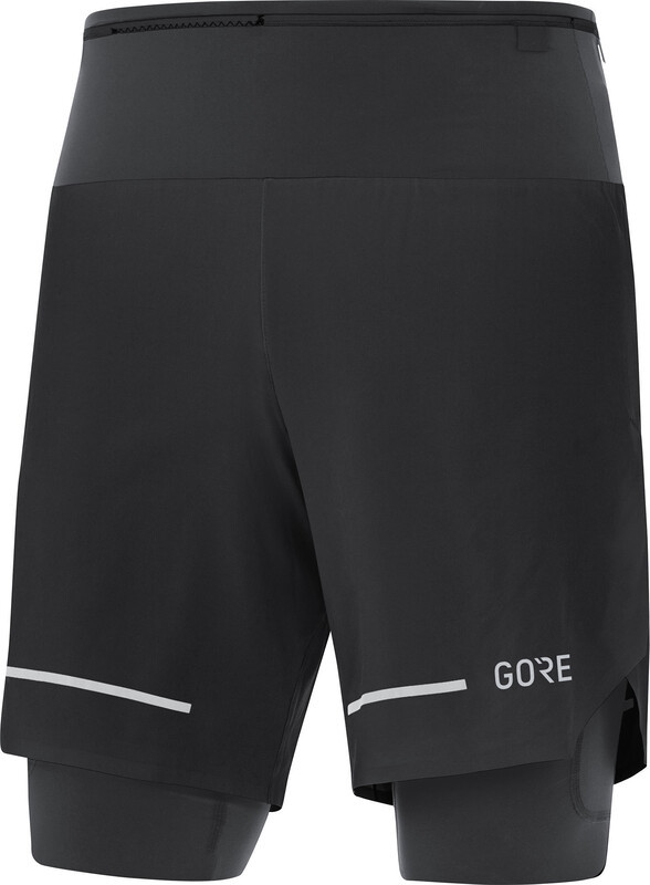 GORE WEAR GORE WEAR Ultimate 2in1 Shorts Men, black S 2021 Legginsy kompresyjne 100759990003