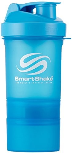 SmartShake shaker do suplementów, pojemność 600 ml, kolor jasnoniebieski (neon-blue), , 600 ml, , niebieski, 7350057181065