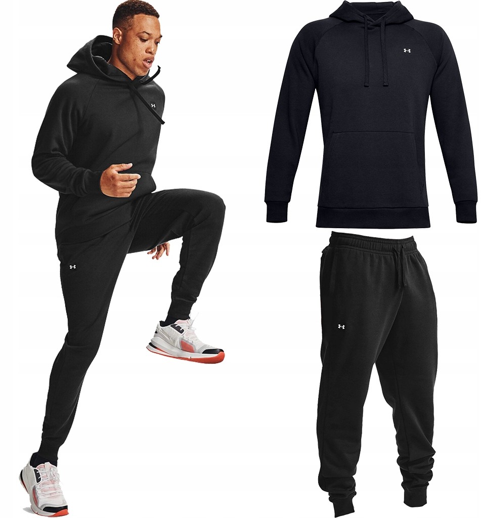 Under Armour Dres Męski Komplet Czarny Bawełna M