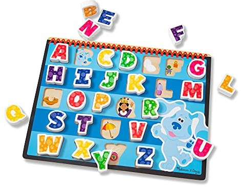 Melissa & Doug Blue's Clues & You! Drewniane masywne puzzle - alfabet 33010