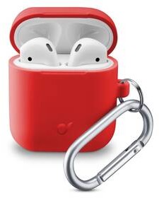 Apple Etui Pokrowiec CellularLine Bounce pro AirPods 2018/2019) BOUNCEAIRPODSR) Czerwone
