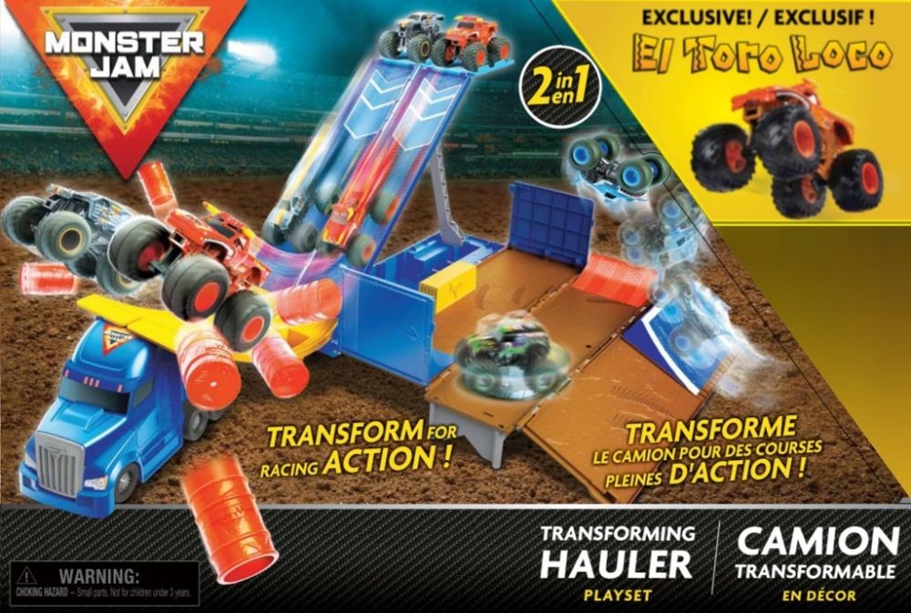Spin Master Monster Jam. Pojazd trasnportowy 2w1