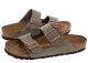 Birkenstock Klapki Arizona BF Nubuk Stone 151213 (BK19-b) para 36:1|37:2|38:2|39:2|40:2|41:2|