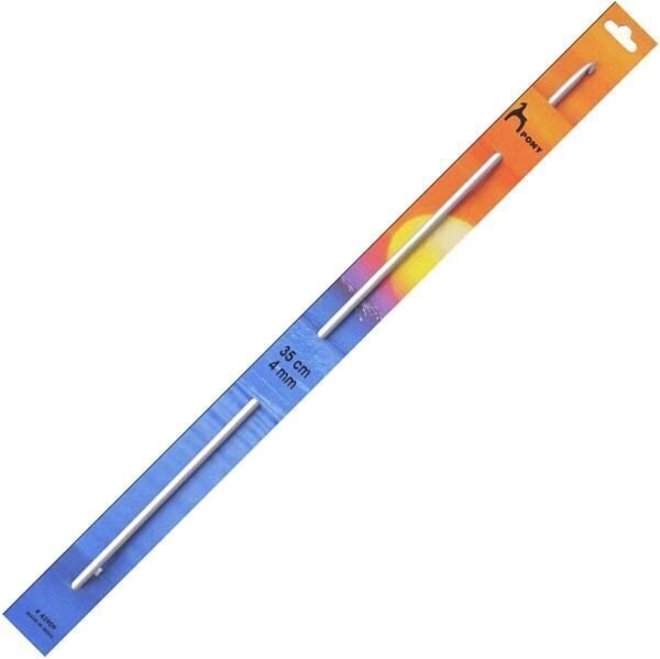 Pony Double Ended Tunisian Hook Aluminium 4mm