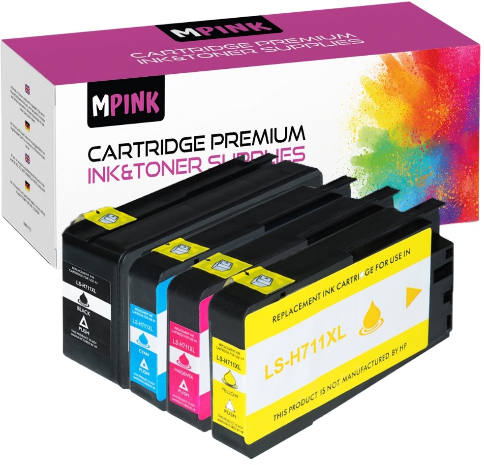 4x Tusz Do Hp 711 XL Designjet T120 T520 CZ133A