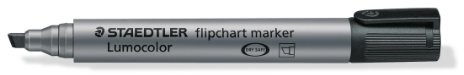 Staedtler 356 B-9 Lumocolor flipchartmarker klinowatym czubkiem, 2 lub 5 MM, 10 sztuk, czarny