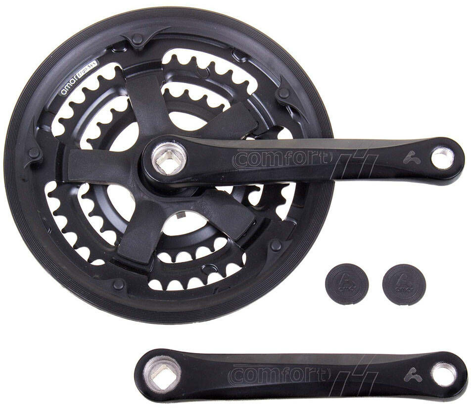 Amar Wheels Mechanizm korbowy Amar COMFORT 28-38-48T 170mm czarny z osłoną 150510