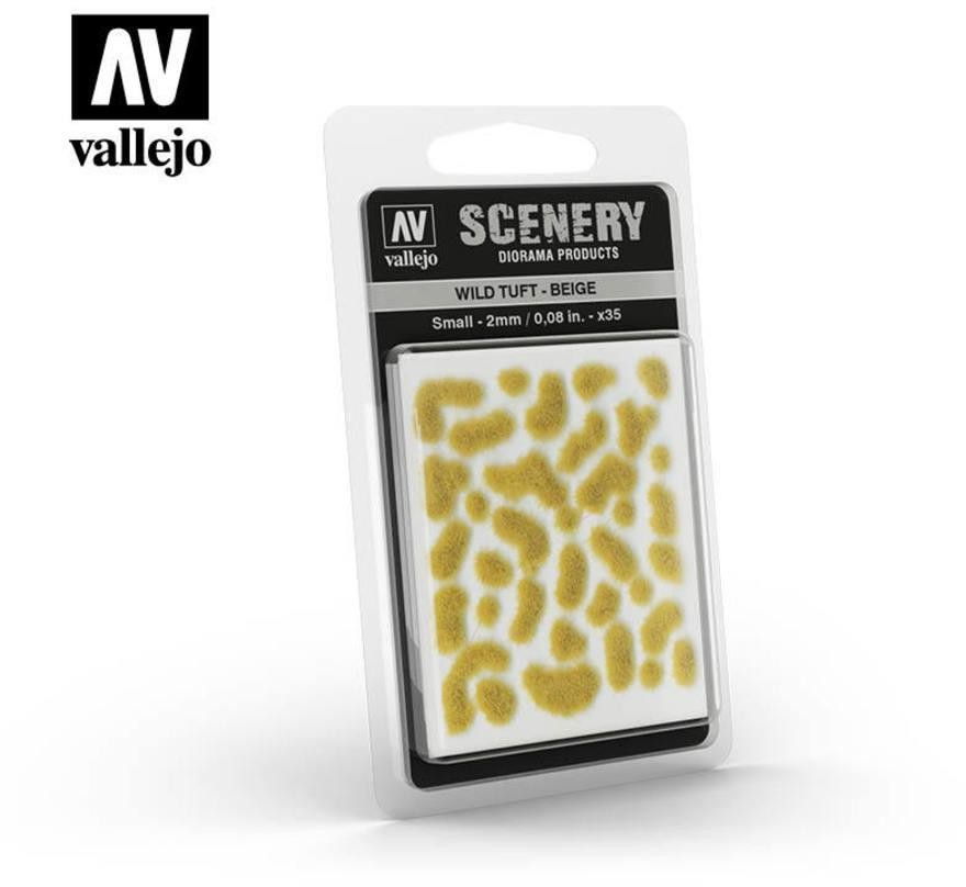Vallejo Kępki samoprzylepne beżowe - Wild Tuft Beige 2mm / 35 szt. Vallejo SC403