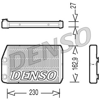 DENSO Wymiennik ciepła, ogrzewanie wnętrza DRR09034