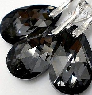 Arande SWAROVSKI KOMPLET+ŁAŃCUSZEK SILVER NIGHT SREBRO 1428025625