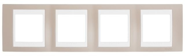 Schneider Electric Ramka poczwórna UNICA róż cynamonowy