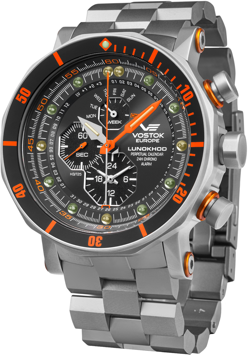 Vostok Europe Zegarek YM86-620A506B Lunokhod-2 Multifunctional -