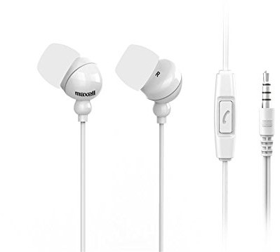 Maxell Plugz Plus Mic WHITE