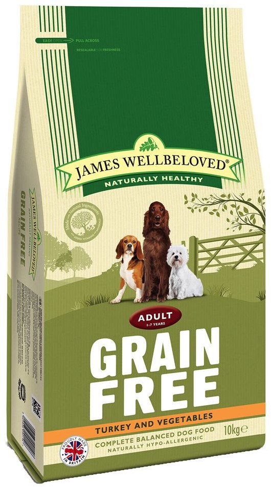 James Wellbeloved Adult indyk i warzywa bez zbóż 10 kg