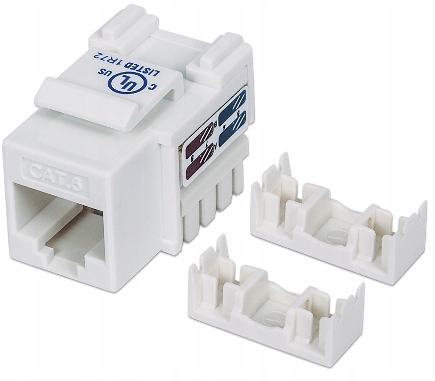 Keystone Moduł RJ45 Utp CAT6 Biały