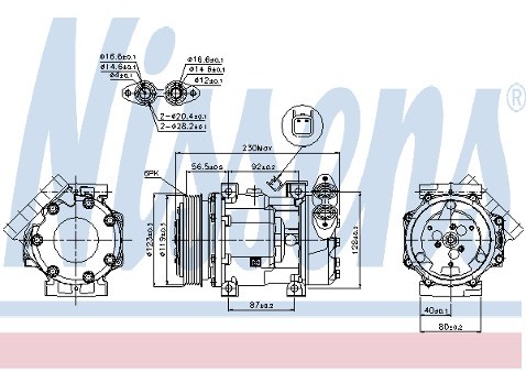 NISSENS Kompresor klimatyzacji NISSENS 89245