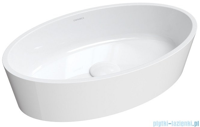 Omnires Bari M+ umywalka nablatowa 50x30cm biały połysk BARI500UNBP |