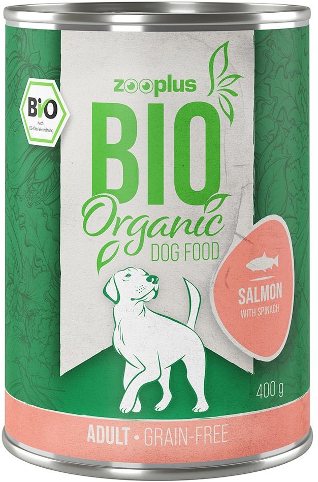 Zooplus Bio Bio, łosoś ze szpinakiem - 6 x 400 g