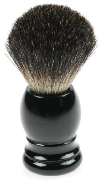 Fantasia Pędzel do golenia  czysto borsuk, czarna, uchwyt z tworzywa sztucznego, wysokość: 9.5 cm 9121