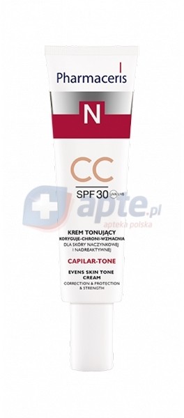 Dr Irena Eris Pharmaceris N CAPILAR-TONE krem tonujący CC SPF30 dla skóry naczynkowej i nadreaktywnej 40ml