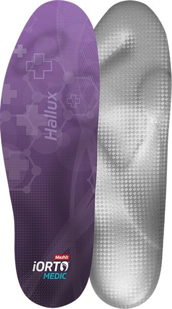 Ultra-cienka wkładka na koślawość palców - halluks, palce młotkowate, szponiaste - płaskostopie poprzeczne (iORTO MEDIC HALLUX)